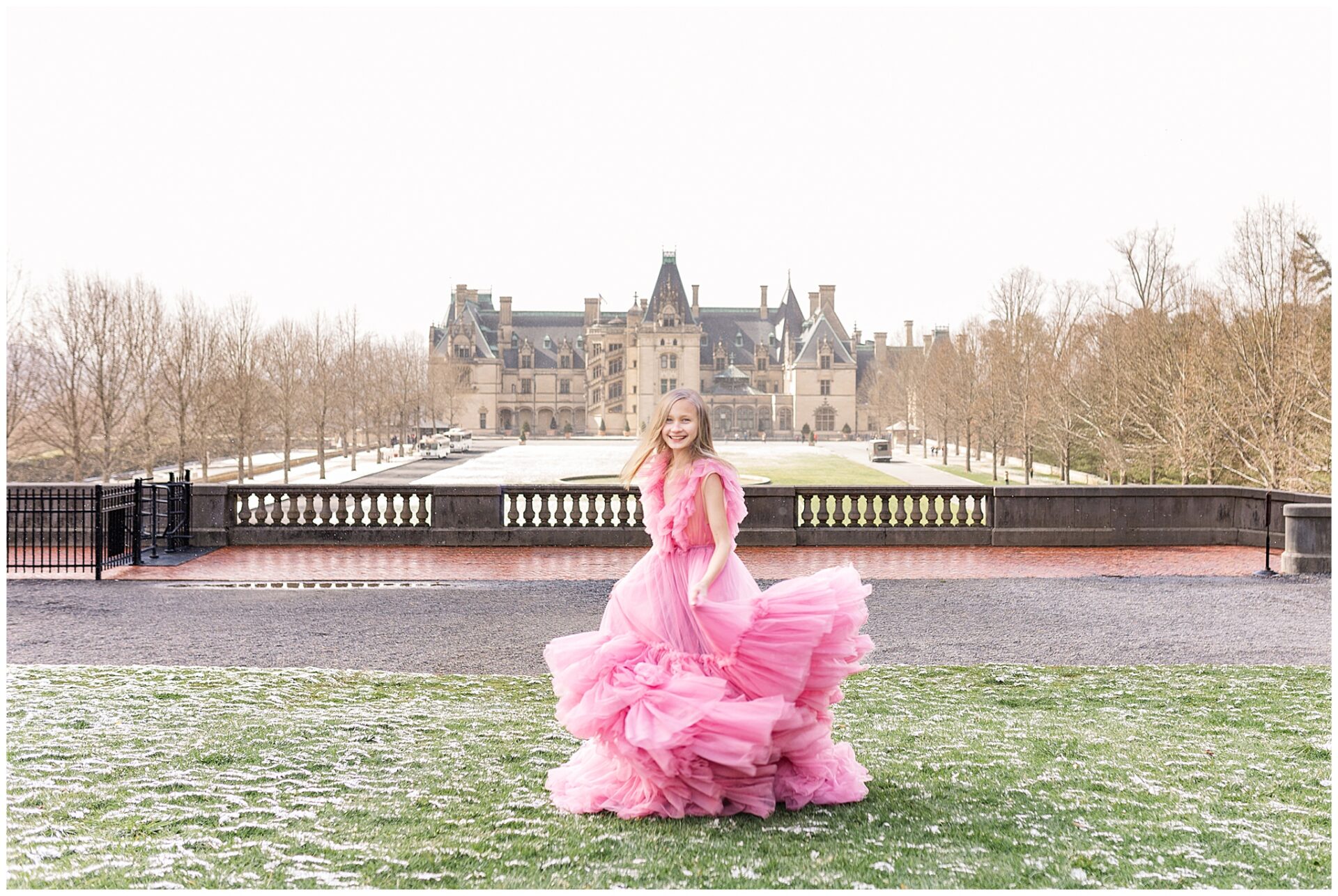 A Snowy Birthday Portrait Session at the Biltmore