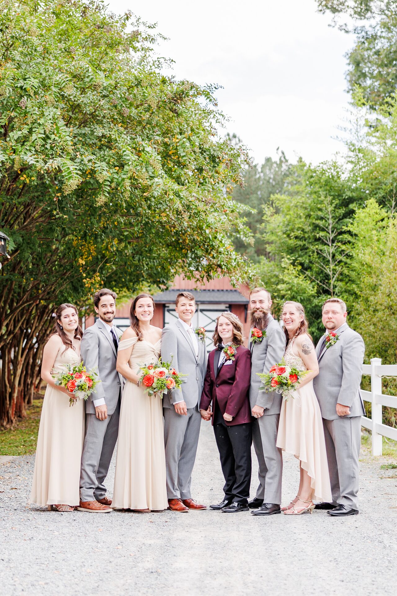 Enchanted Gardens Fall Wedding in New Hill NC