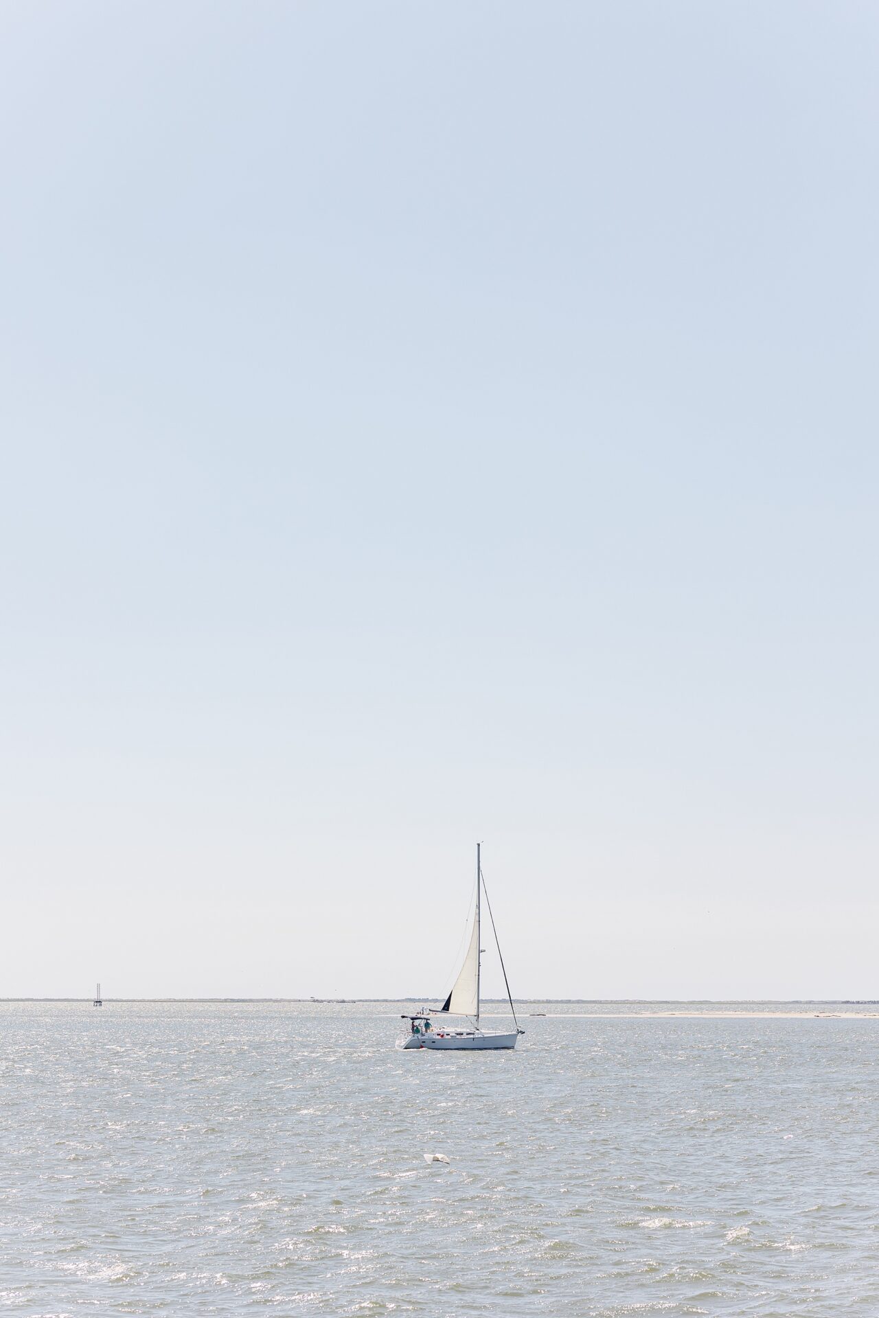 Sail Boat by Bald Head Island Wedding